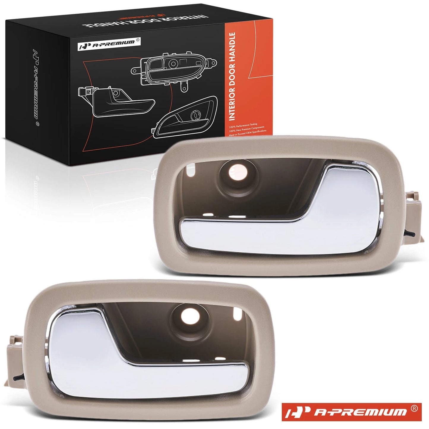 2X Rear Chrome Interior Door Handle for Chevy Cobalt Pontiac G5 (2005–2010)