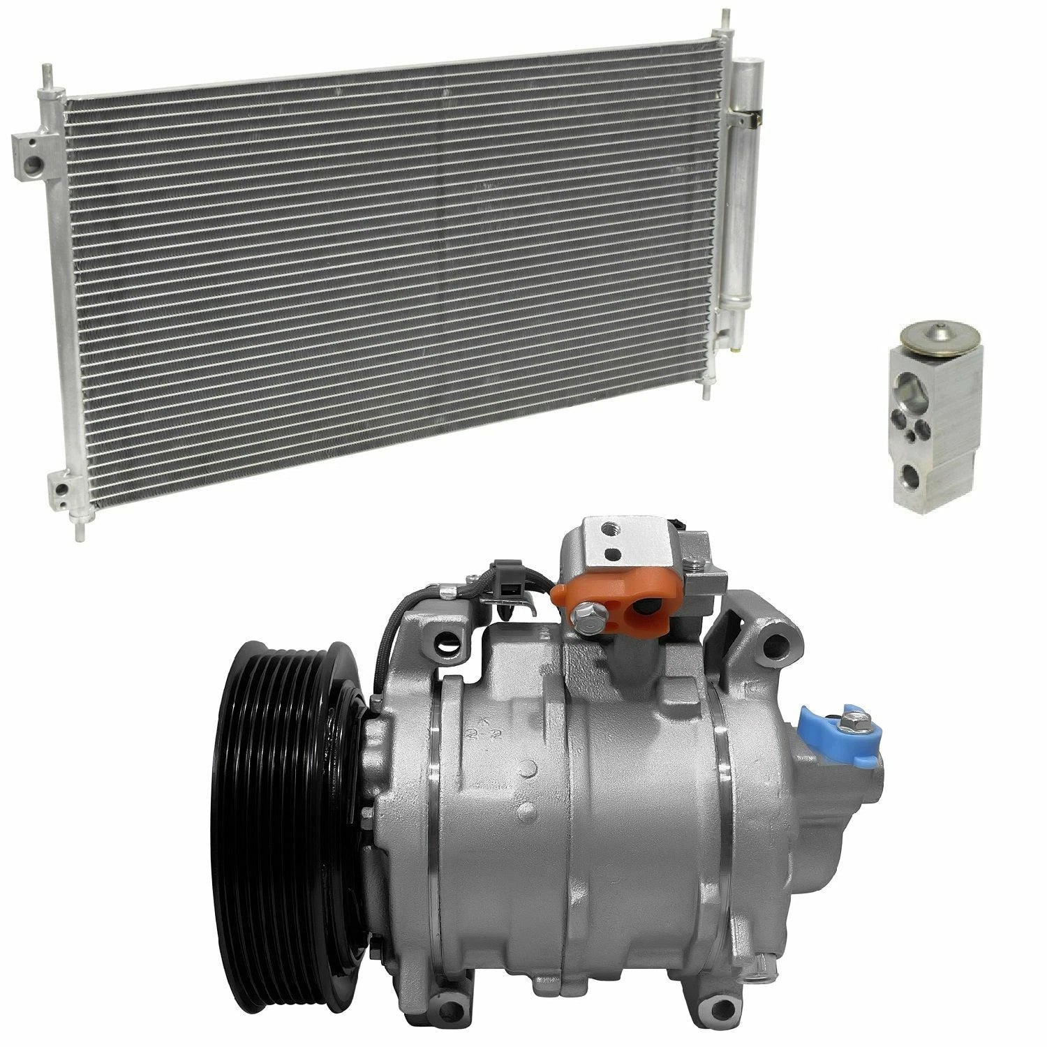 A C Compressor Kit With Condenser for Honda Crosstour 2.4L (2013–2015)