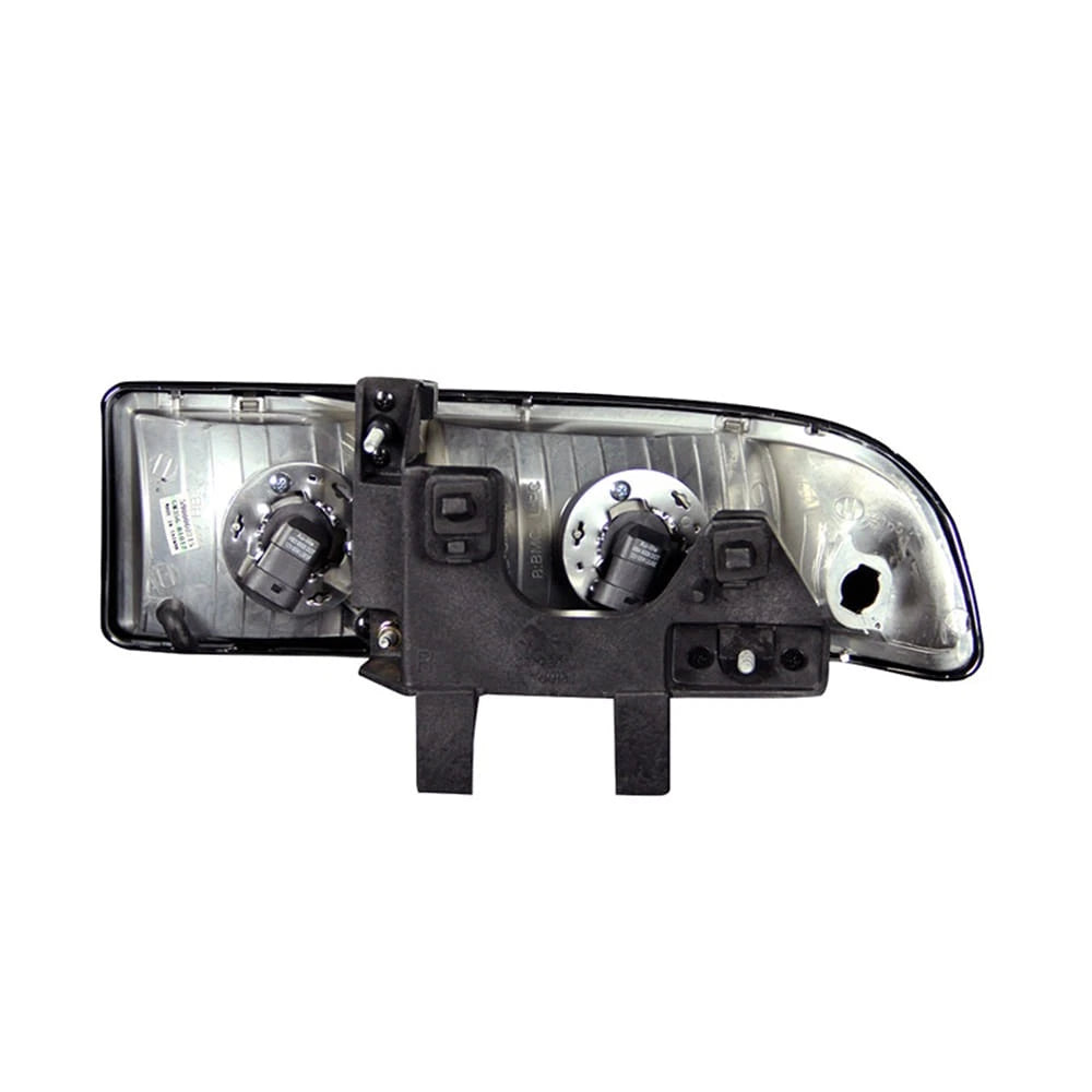 Crystal Headlight Set Black Clear Lens for 1998-2004 Chevrolet S10