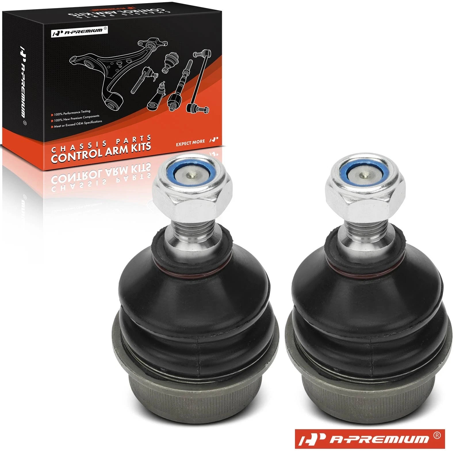 2X Front Lower Ball Joints for Mercedes-Benz 240D 280E 380SE 450SEL (1977–1985)