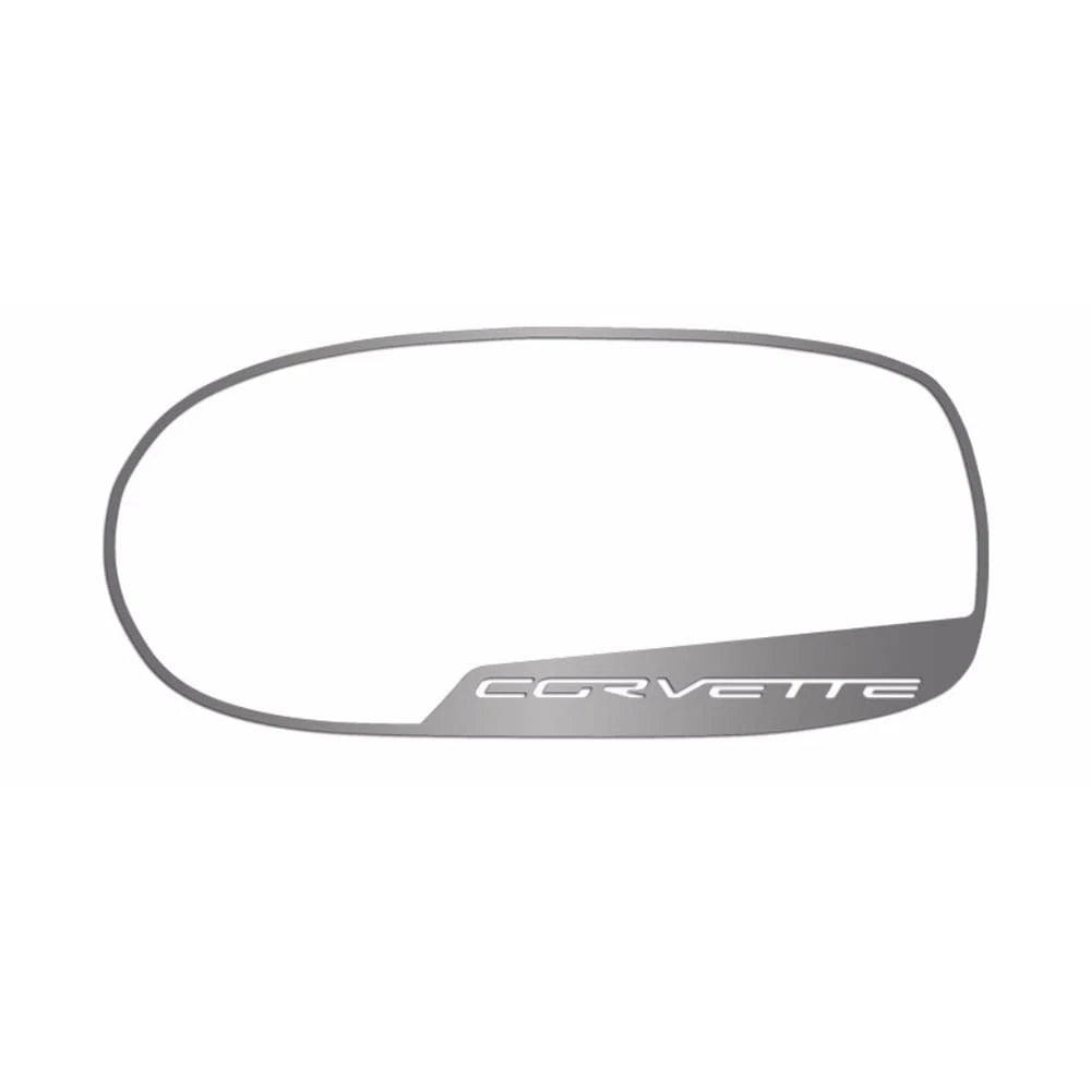 Brushed Stainless Side View Mirror Trim Replacement for 2010–2013 Chevy Corvette