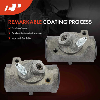2X Front Drum Brake Wheel Cylinder for Chevy Chevelle Buick GMC (1964–1977)