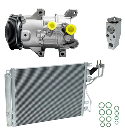 AC Compressor Kit With Condenser for Hyundai Sonata Eco 1.6L (2016–2016)