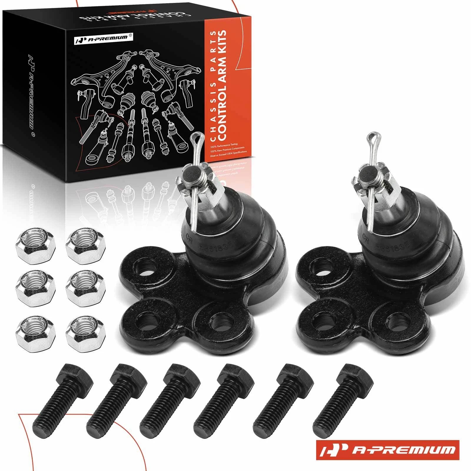 2X Front Lower Side Ball Joint for Chevy Equinox GMC Terrain (2010–2017)