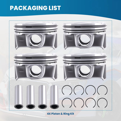 Engine Piston Set for Ford Focus (2015–2019 Lincoln MKC 2016–2019)