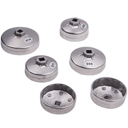 1/2" Drive Oil Filter Socket Cup Cap Tool Kit for Adjustable Wrench (—)