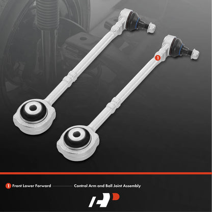 2X Front Lower Rearward Control Arm with Ball Joint for Mercedes-Benz