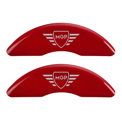 Caliper Covers Set of 4 Red w Silver MGP Logo for Kia Sorento (2021–2024)