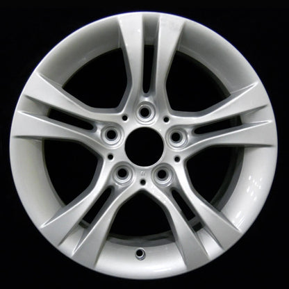 16x7 Wheel 5 Double Spoke Bright Silver Full Face for 2007-2012 BMW 328i