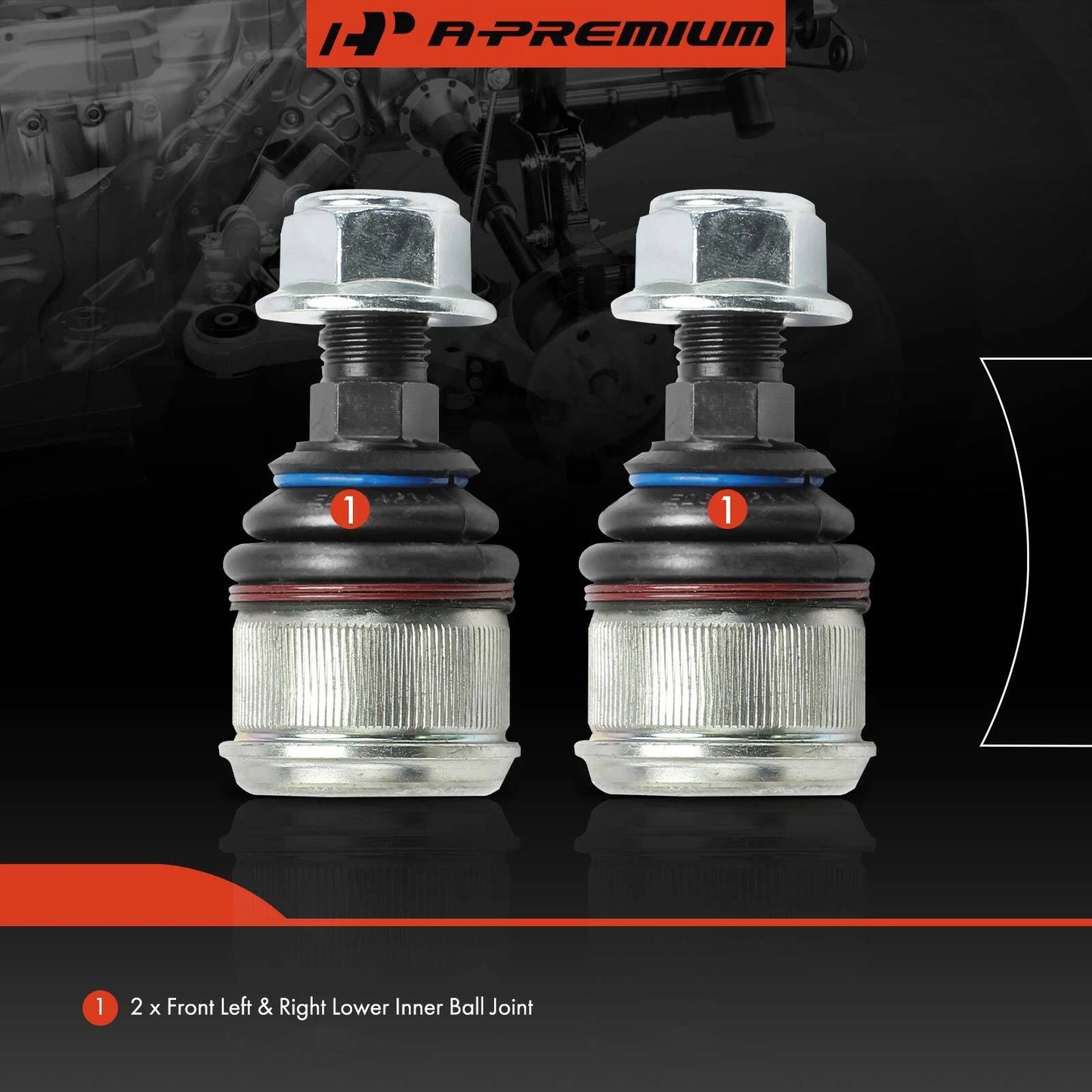 2X Front Lower Inner Ball Joint for Mercedes-Benz E280 E320 (2002–2007)
