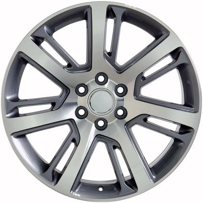 22 Inch Gunmetal Machined Wheel for 2003-2014 GMC Savana 1500