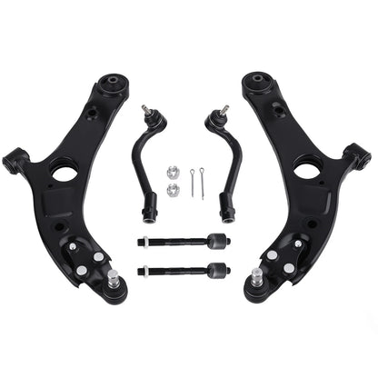 Front Lower Control Arm Kit & Tie Rod for Hyundai Sonata (2011–2013), Azera (2012–2014)