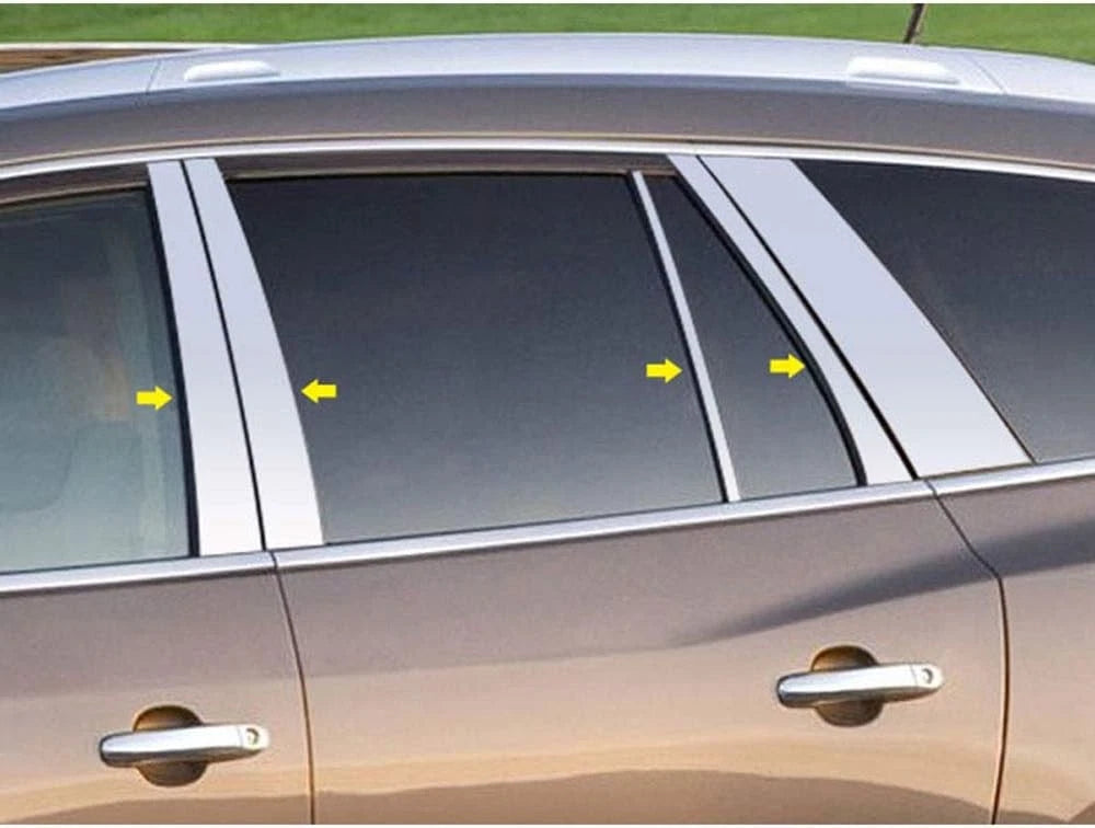 8pc. Luxury FX Chrome Pillar Post Set for 2008-2017 Buick Enclave