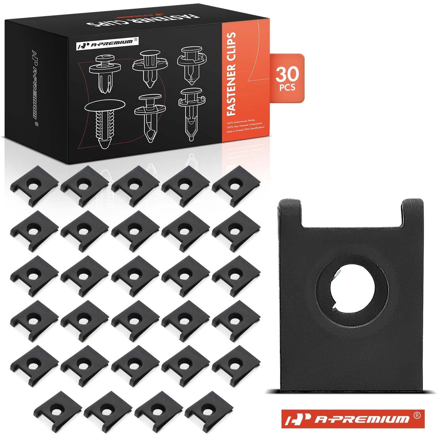 30x Metal Spring U-Nut Retainer Clips for Chevy Astro (1990–2005)