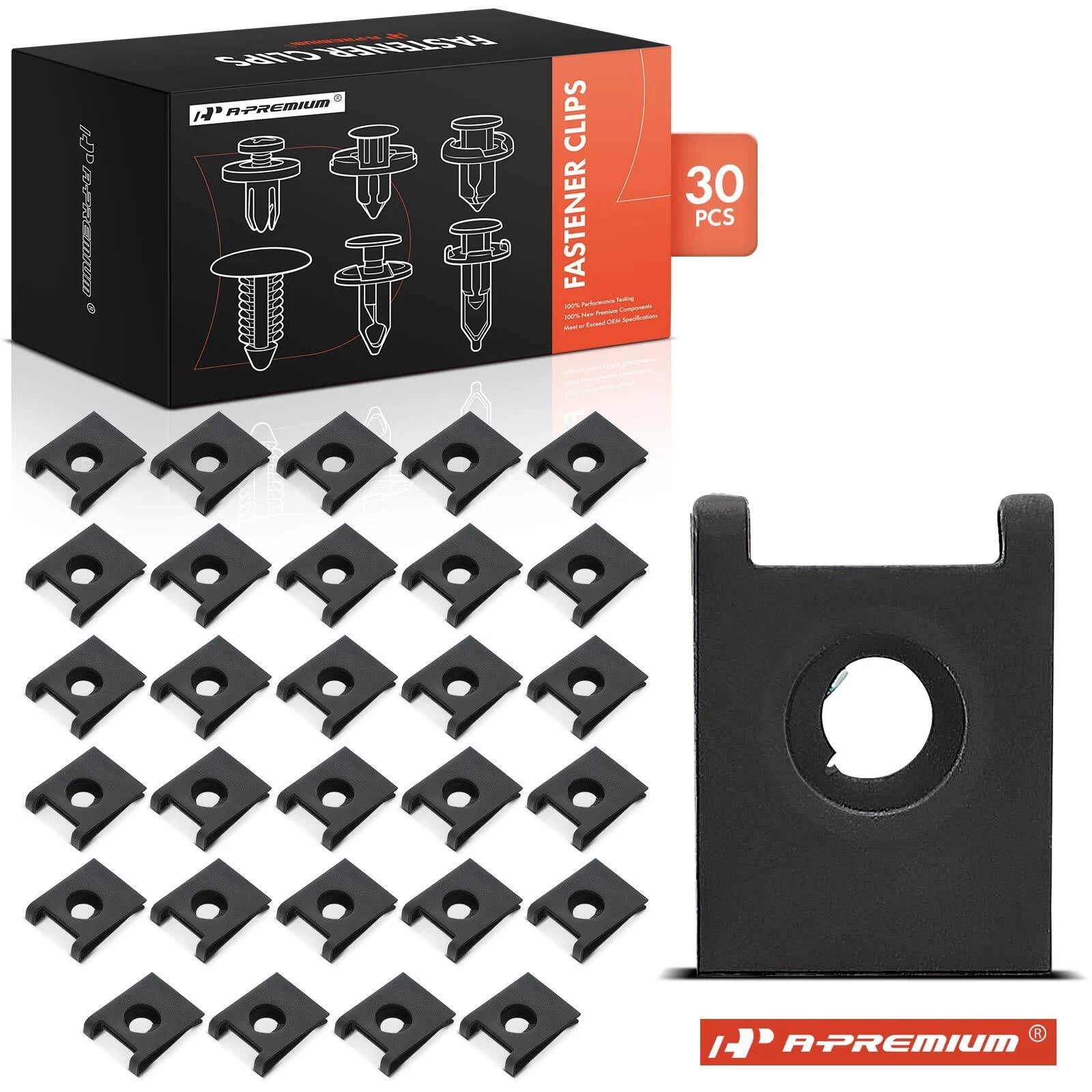 30x Metal Spring U-Nut Retainer Clips for Chevy Astro (1990–2005)