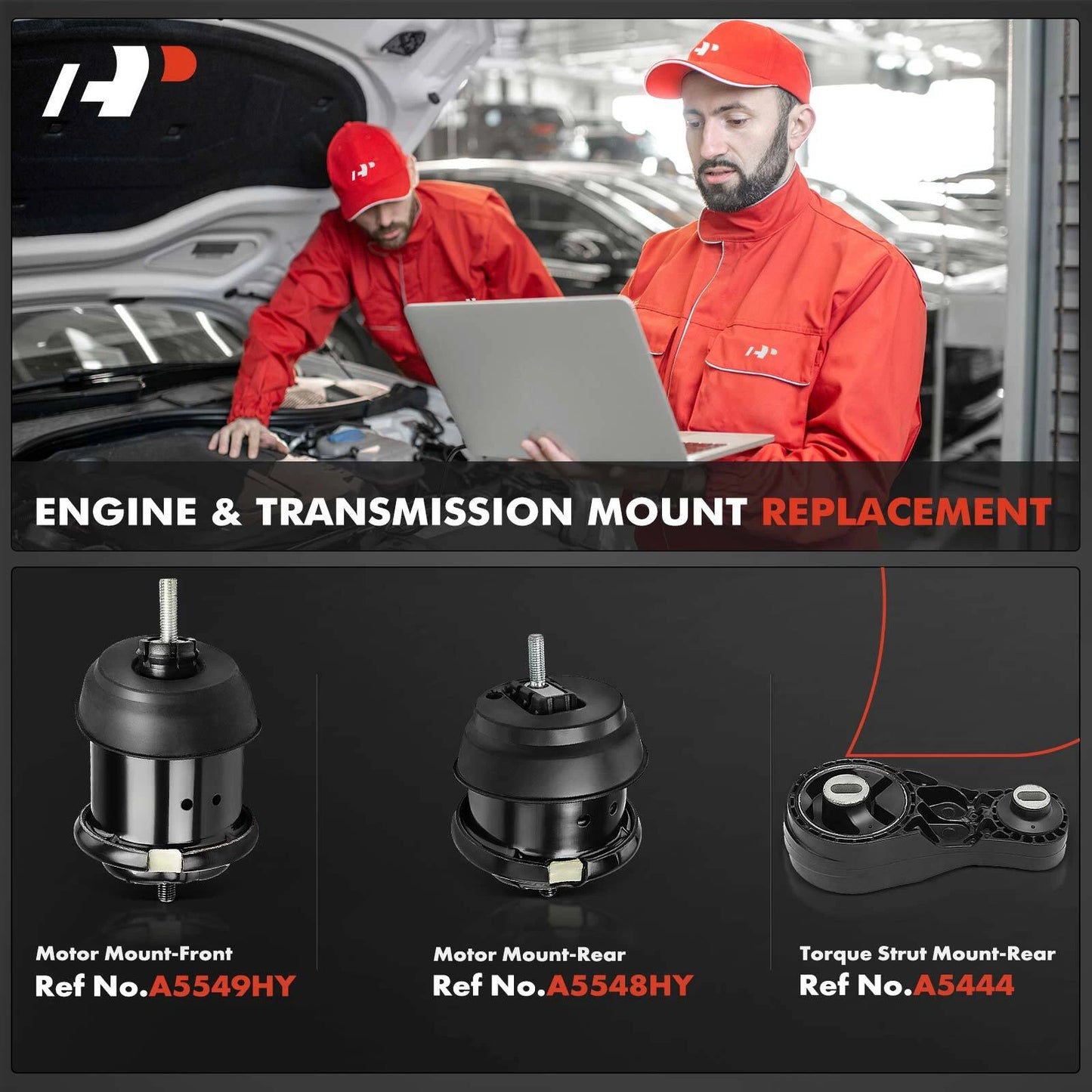 3X Engine Motor & Torque Strut Mount for Chevrolet Traverse (2009–2017)