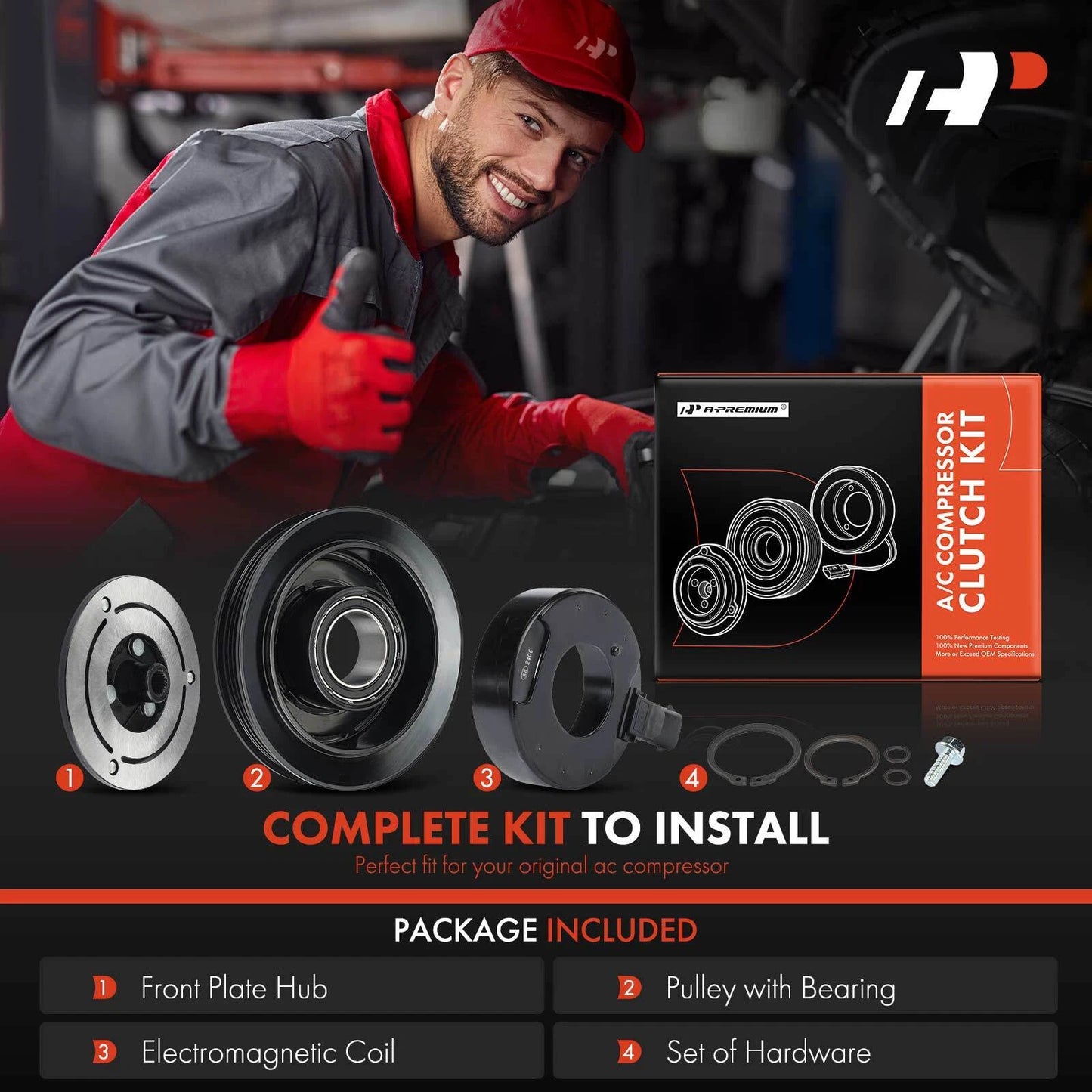 A/C Compressor Clutch Kit for Chevrolet Corvette (2005–2013)