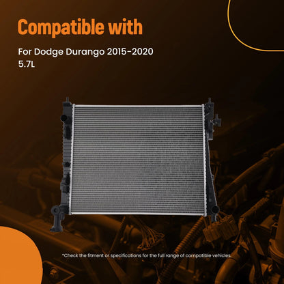 Cooling Radiator for Dodge Durango 5.7L (2015–2020) Cross Flow Aluminum