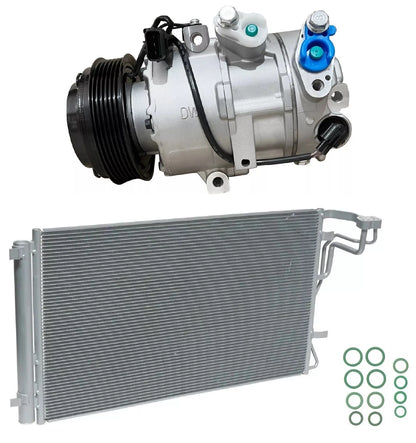 AC Compressor Kit with Condenser Replacement for Kia Seltos 2.0L (2022–2022)