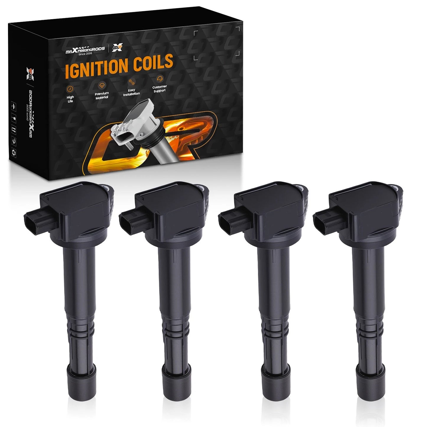 4PCS Ignition Coils for Acura TSX ILX Honda Civic 2.4L (2008–2015)