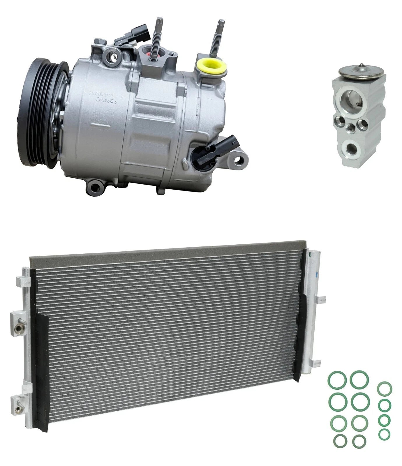 AC Compressor Kit With Condenser Replacement for Ford Bronco Sport 2023–2024