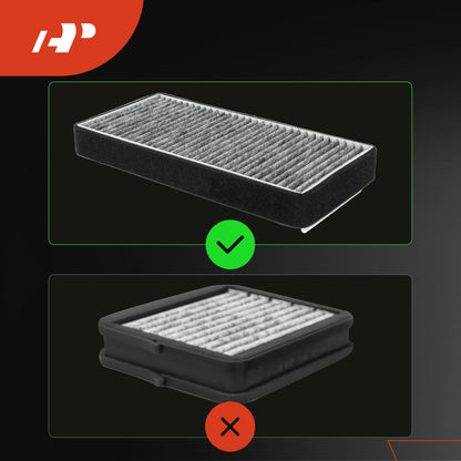 2X Activated Carbon Cabin Air Filter for Mercedes-Benz E320 (1996–2002)