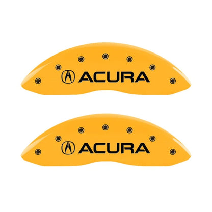 Caliper Covers Set of 4 Yellow with Acura Logo for 2017–2020 Acura MDX