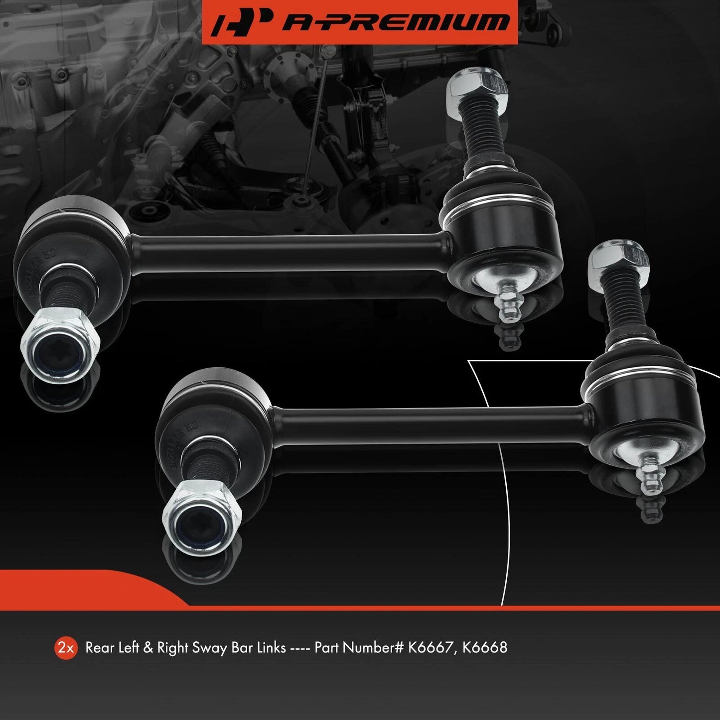 2X Rear Sway Bar Link for Chevy SSR Buick Rainier GMC Isuzu Olds Saab (2003–2006)