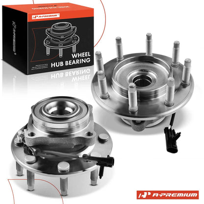 2X Front Wheel Hub & Bearing Assembly for Chevrolet Silverado 3500 (2001–2023)
