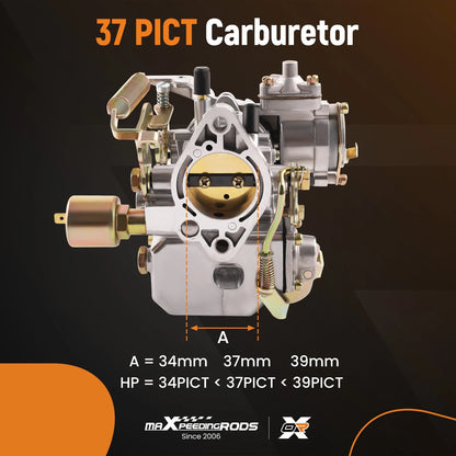 Carburetor Carb Kit for Volkswagen Super Beetle (1971–1979)
