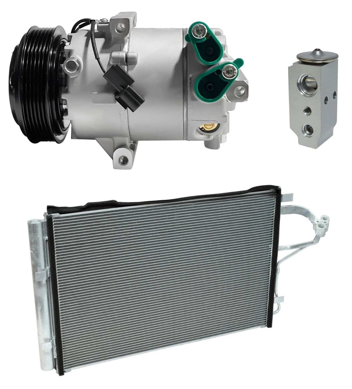 AC Compressor Kit W Condenser for Kia Soul 2.0L (2012–2012)