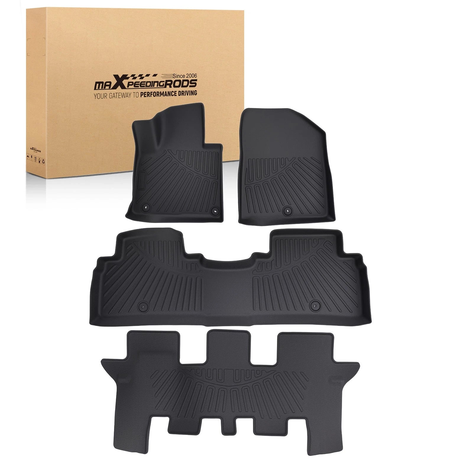 All Weather TPE Floor Mats for Kia Sorento (2016–2020) Waterproof Non-slip