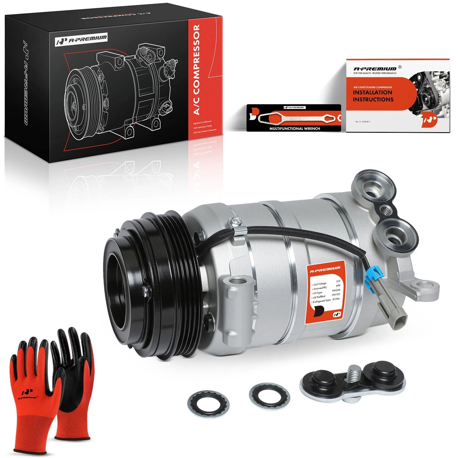 A/C Compressor with Clutch for Chevrolet Silverado 1500 2500 (1999–2002)