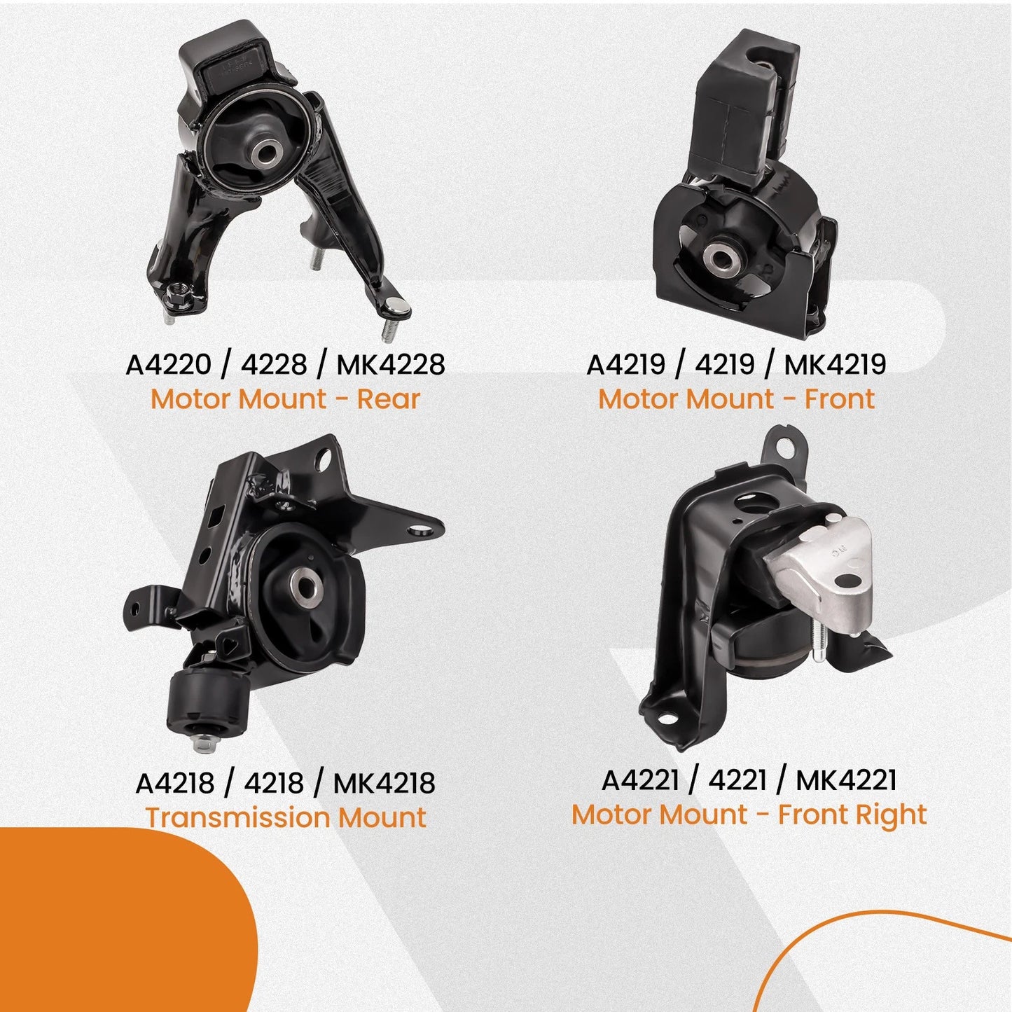 Engine Motor Transmission Mount for Toyota Corolla 1.8L (2003–2008)