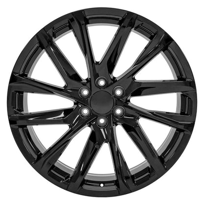 24in Gloss Black Wheel Replacement for 2003–2014 Chevy Express 1500
