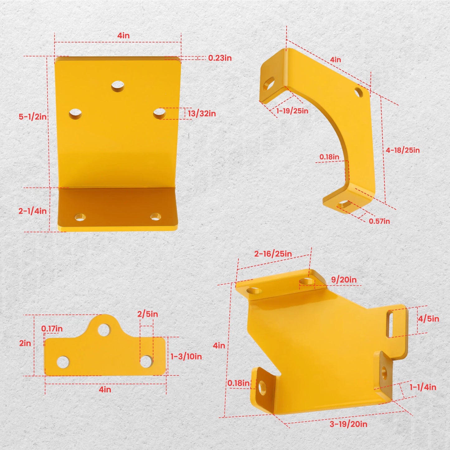 Hydro Transmission Brackets Kit for Hustler Zero Turn Mower Raptor SD (2000–2008)
