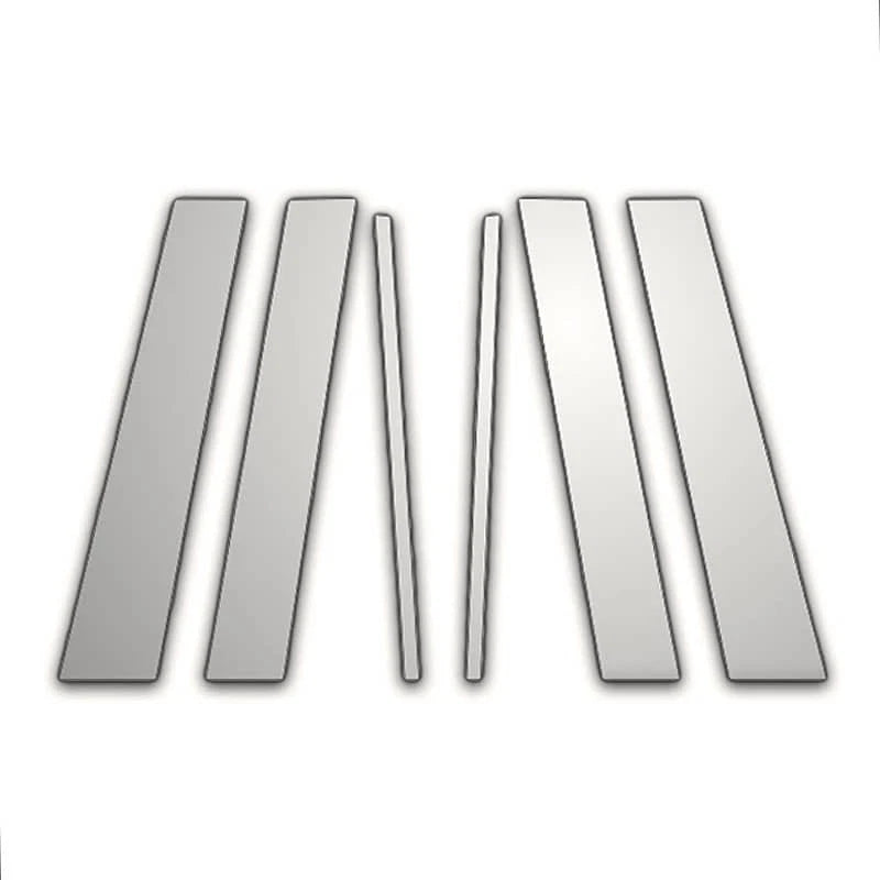 6Pc Chrome Pillar Post Covers for Cadillac Seville (1992–1997)