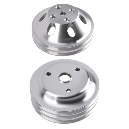 2&3 Groove Pulley for Chevrolet SB 265–400 (1960–1969) Aluminum Long Pump Kit