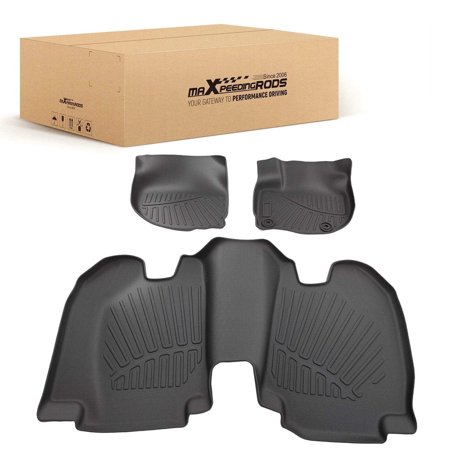 Floor Mats Liner Set for Honda HR-V (2016–2022) TPE Rubber All-Weather Anti-Slip
