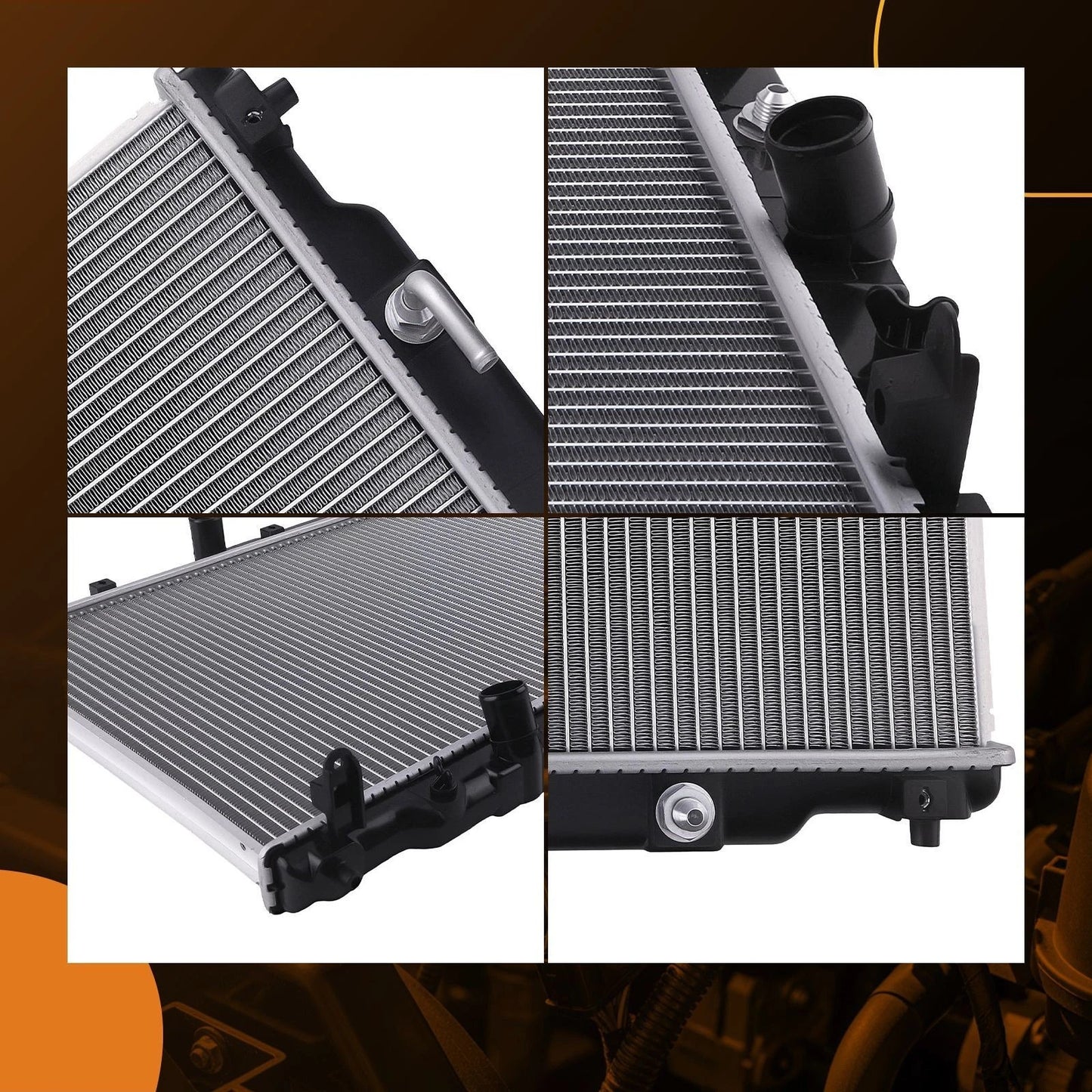 Engine Radiator for Acura TL 3.5L (2009–2011) DPI13121 Transmission Cooler Downflow