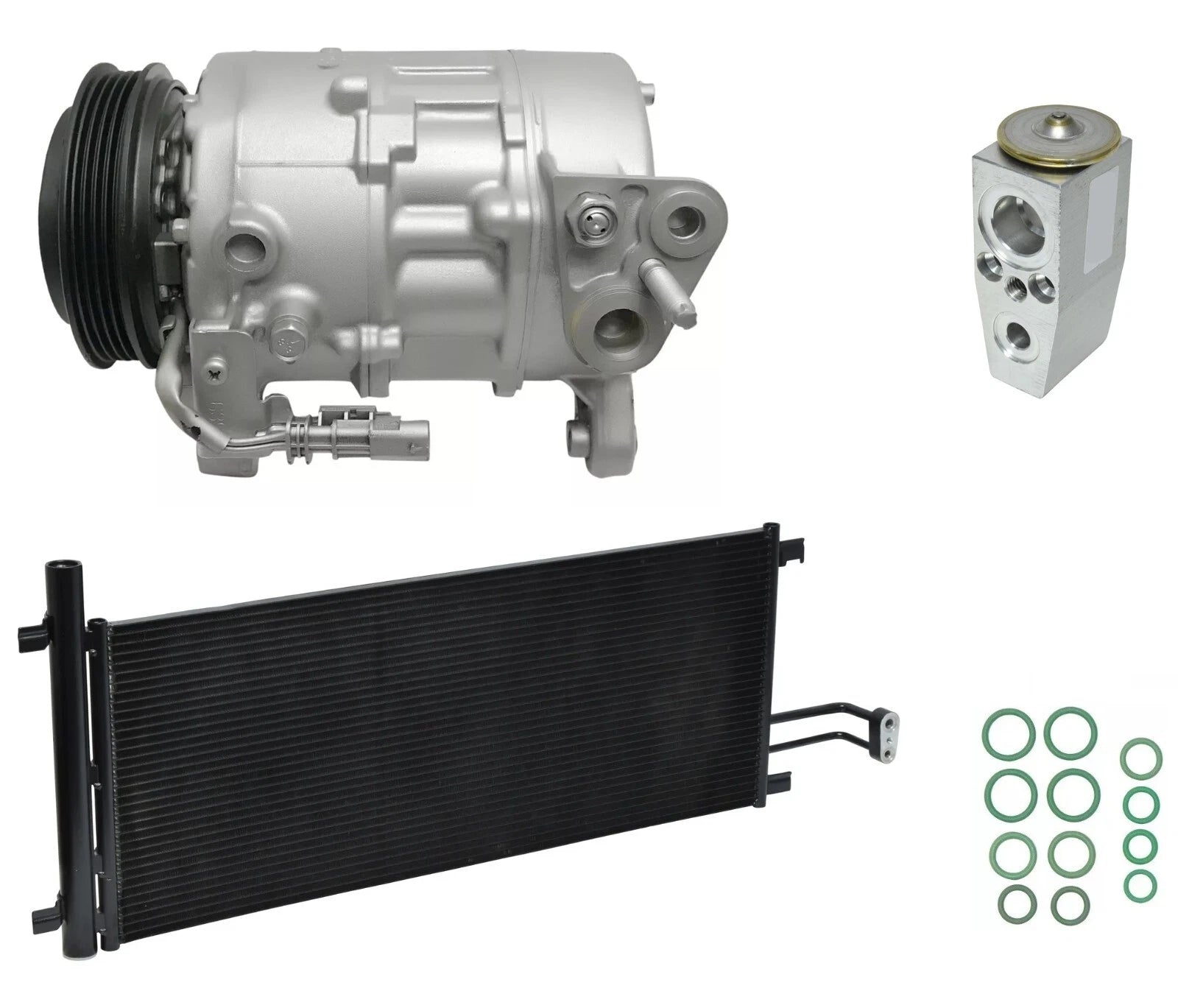 AC Compressor Kit with Condenser for GMC Sierra 1500 4.3L (2016–2018)