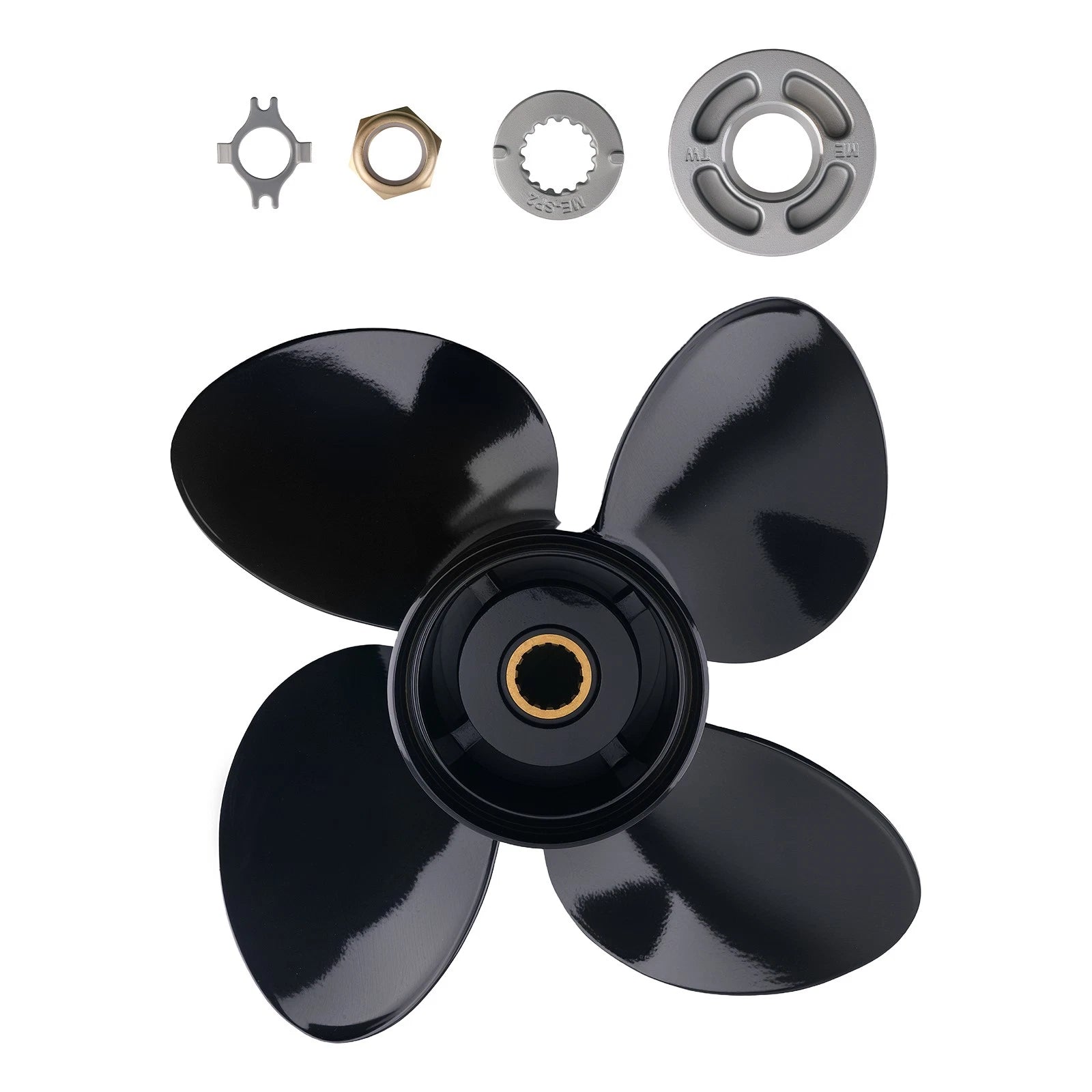 4-Blade Aluminum Propeller for Mercury 75/90/100/115HP (48-8M8026590)