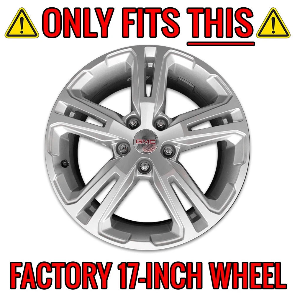 4 Wheel Skins Hub Caps Full Rim Covers for GMC Terrain (2018–2022)