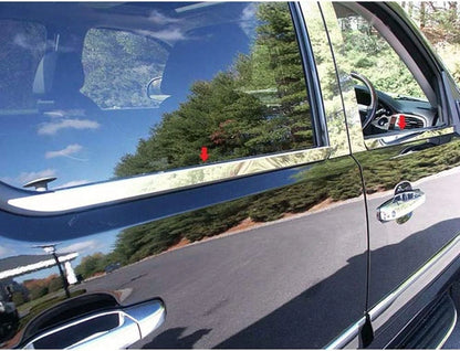 Luxury FX Chrome Window Sill Trim 4pc for 2007–2014 Chevy Suburban