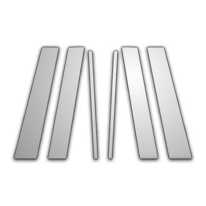 6Pc Chrome Pillar Post Covers Replacement for Cadillac STS (2005–2016)