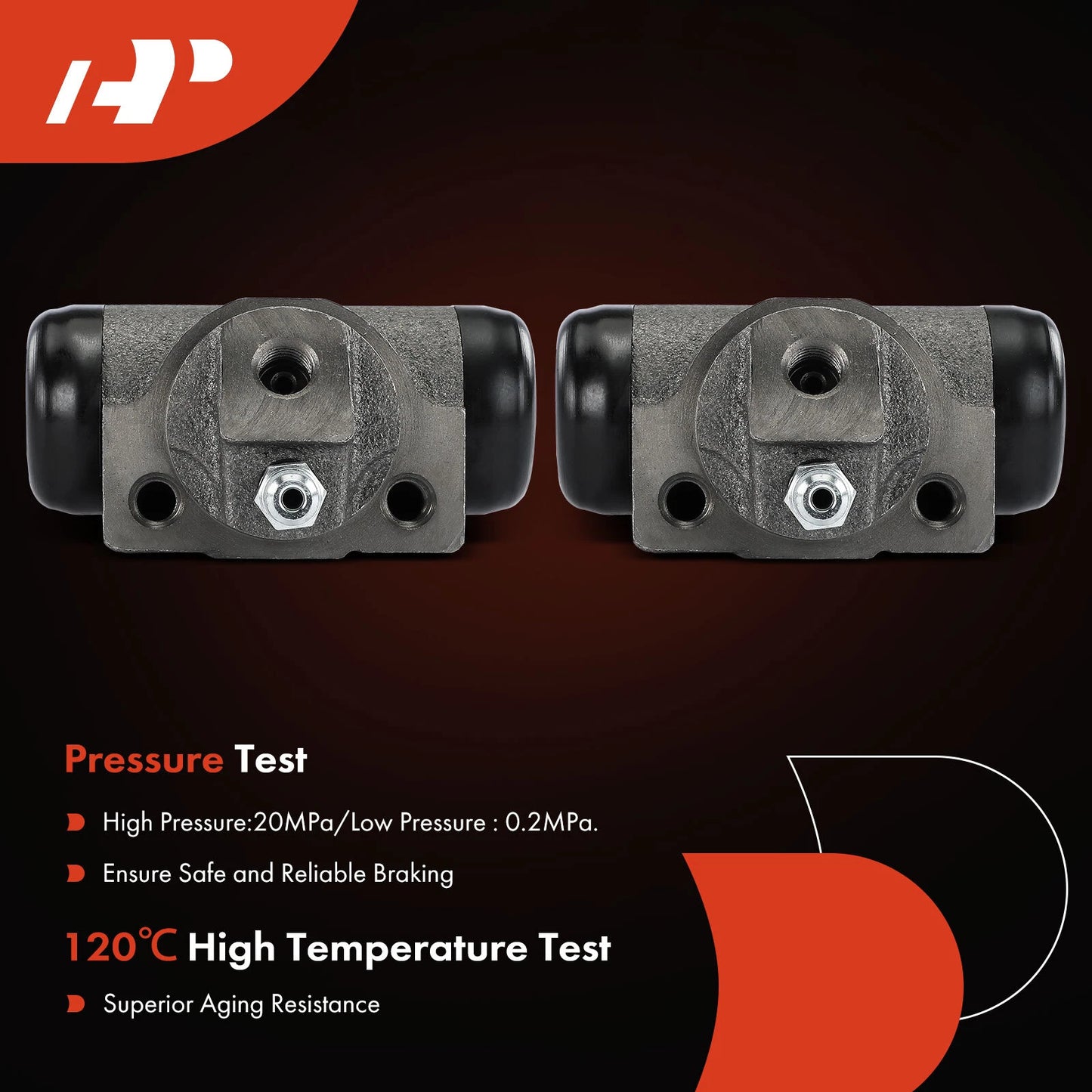 2X Rear Drum Brake Wheel Cylinder for Jeep Cherokee (1984–2001)