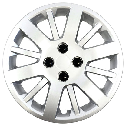 Hubcap Wheel Covers Set of Four 15 Inch Silver for Chevy Cobalt (2005–2010)