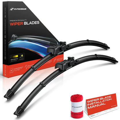 2X Front Windshield Wiper Blades for Audi A3 S3 BMW Mercedes