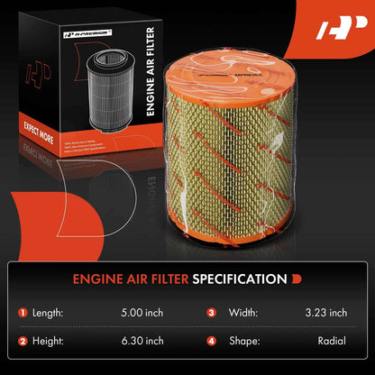 2X Engine Air Filter for Chrysler Sebring Dodge Stratus (2001–2006)
