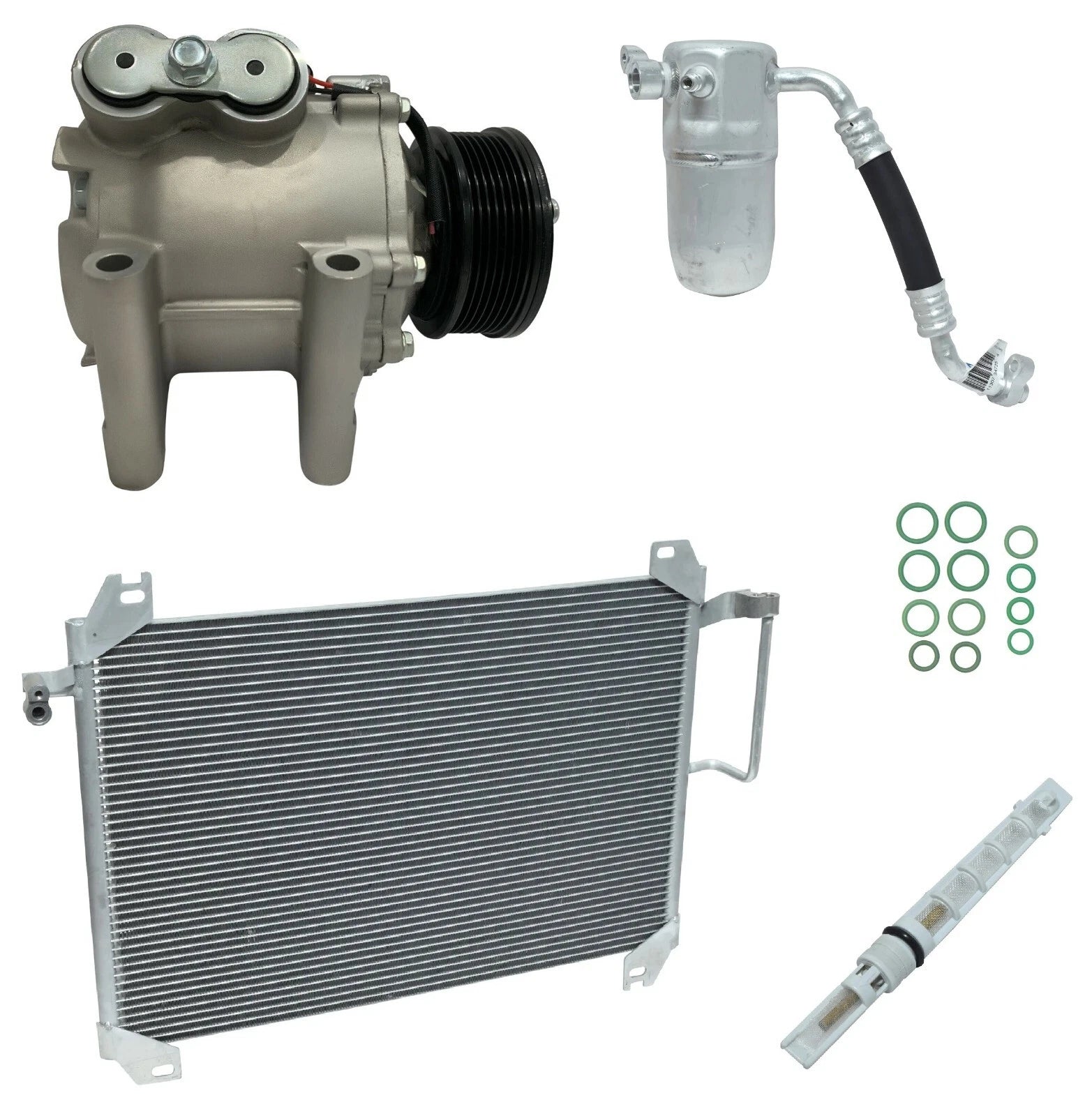 A C Compressor Kit With Condenser for Chevy Trailblazer 4.2L (2002–2009)